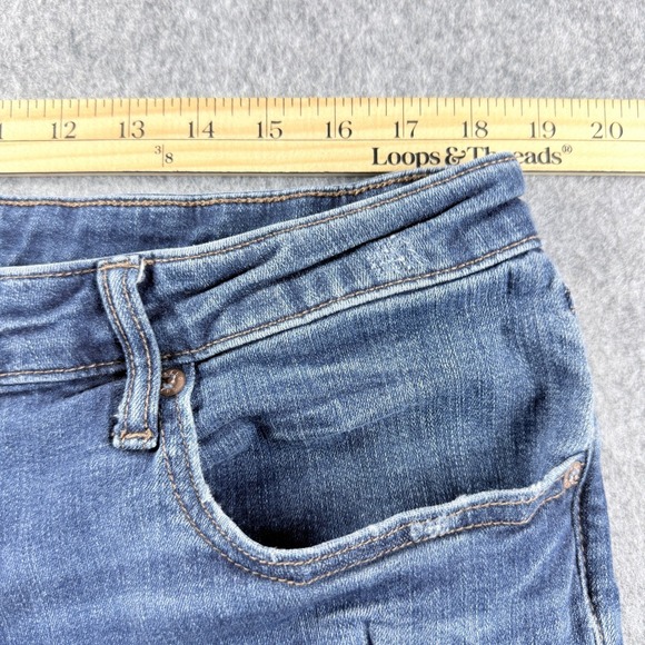 Aeropostale Womens Slim Fit Distressed Ripped Jeans 36x29 Distressed Stretch - Picture 2 of 10